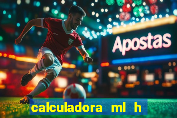 calculadora ml h para mcg kg min